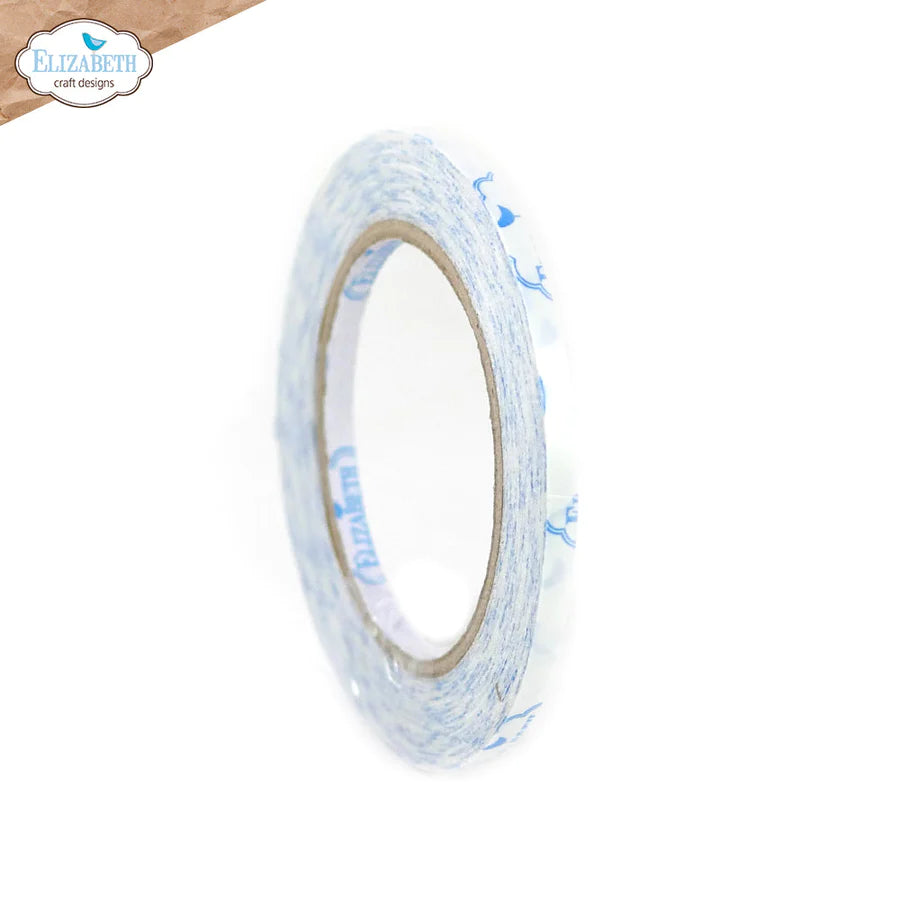 Cinta adhesiva transparente de doble cara Elizabeth Craft de 6 mm